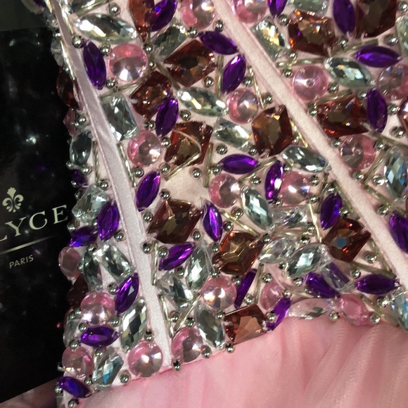 Alyce Paris Pink and Multicolor Sequin Prom Dress - Picture 12 of 12